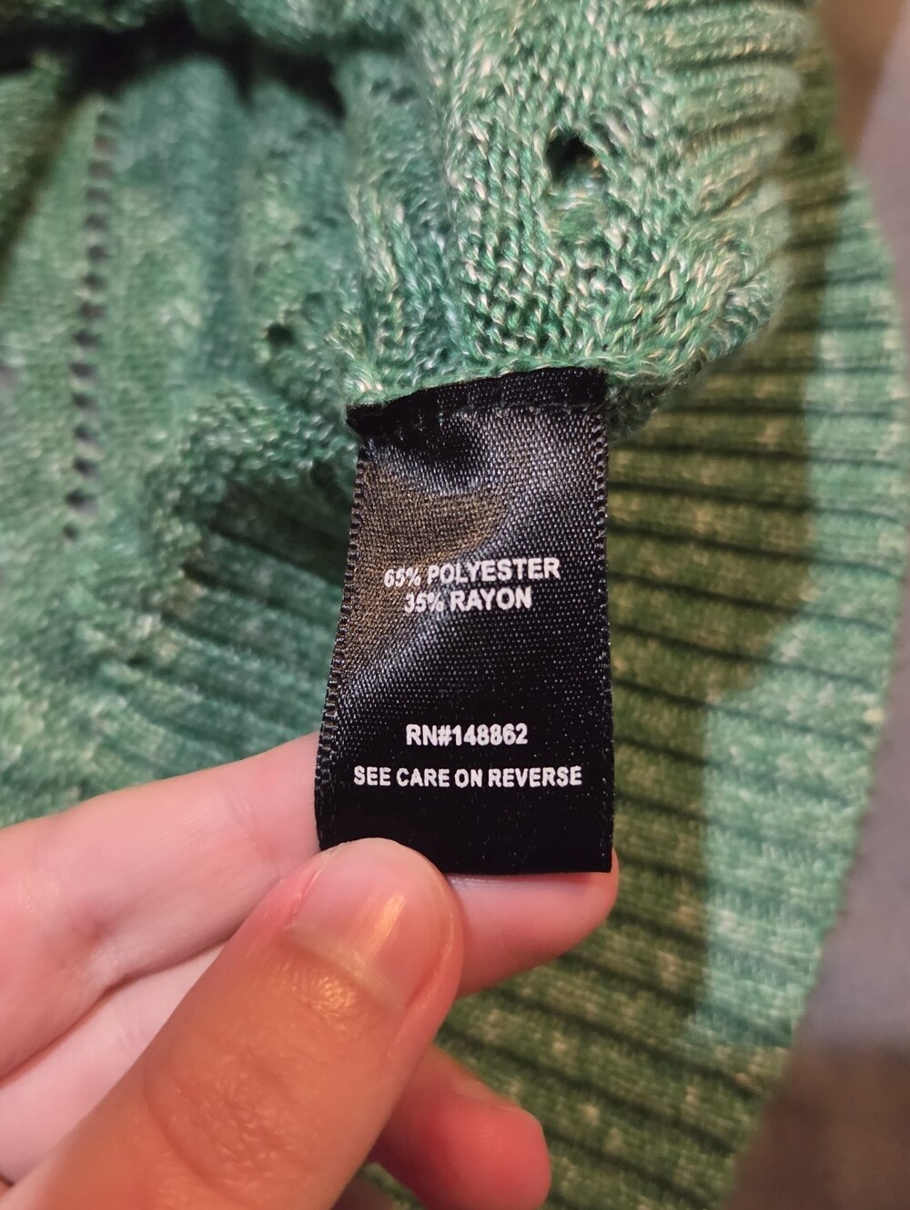 Torrid Green Dolman Sleeve Open Knit Pullover V Neck Boho Nature Sweater | 3X - Picture 6 of 8